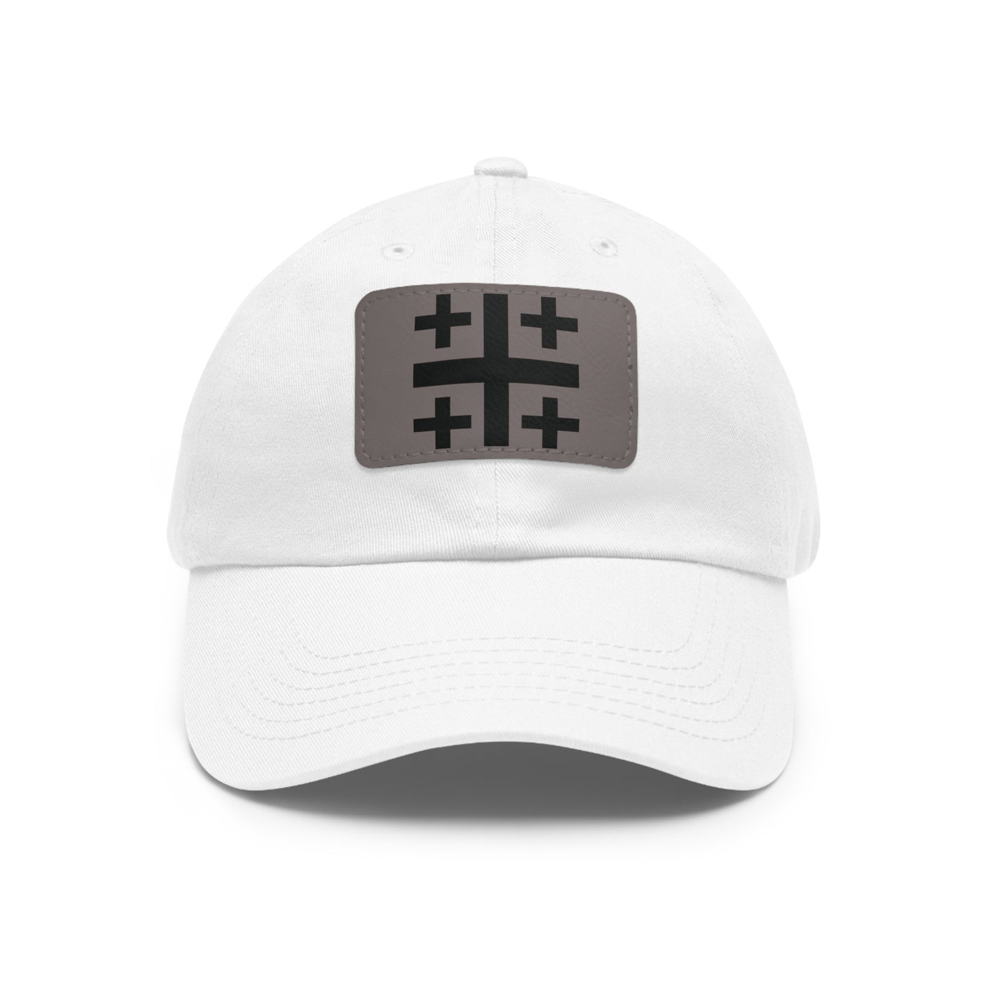Jerusalem Cross Leather Patch Hat